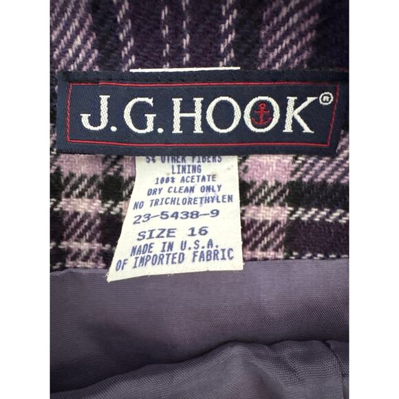 J.G. Hook Beautiful Purple Skirt w/Lining - Size: 16 - Picture 6 of 6